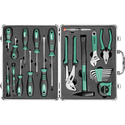 BRDER MANNESMANN Kit d'outils, 24 pices, dans un coffret