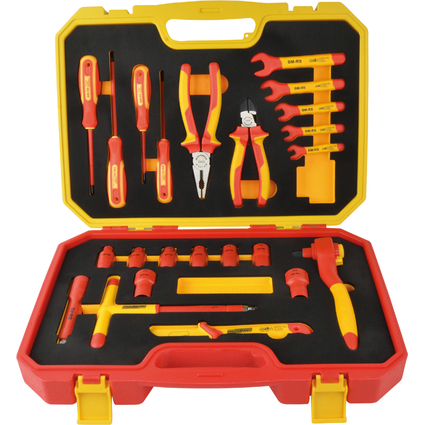 BRDER MANNESMANN Bote  outils VDE, 24 pices, en coffret