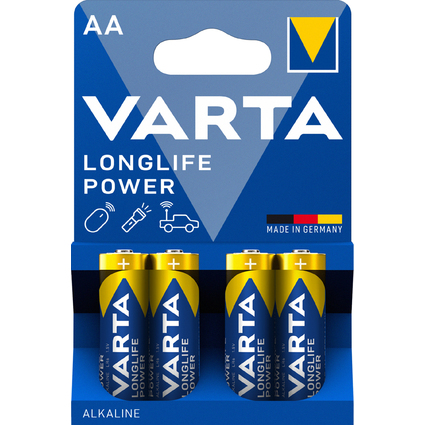 VARTA Pile alcaline "LONGLIFE Power", Mignon (AA/LR6)