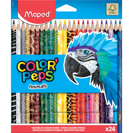 Maped Crayon de couleur triangulaire COLOR'PEPS Animals