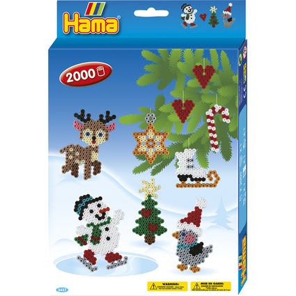 Hama Perles  repasser midi "Noel", coffret cadeau