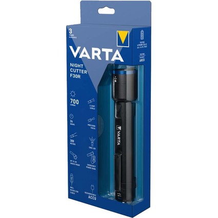 VARTA Lampe de poche Premium "NIGHT CUTTER F30R"