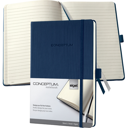 sigel Carnet de notes Conceptum, A5, lign, bleu