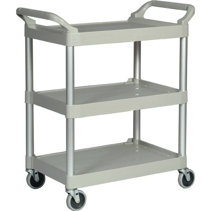 Rubbermaid Chariot utilitaire, 3 tages, platine