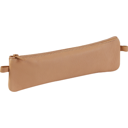 Clairefontaine Trousse plate, cuir naturel