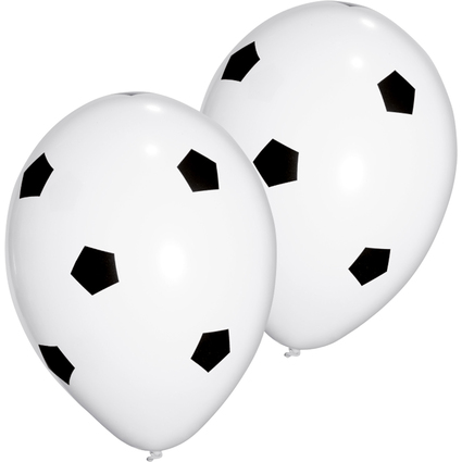 PAPSTAR Ballon de baudruche "Soccer", noir/blanc