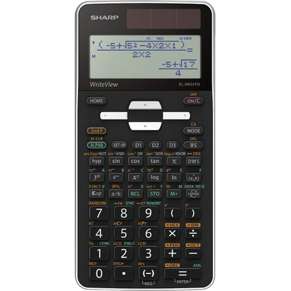 SHARP Calculatrice EL-W531 TG, couleur: noir / blanc