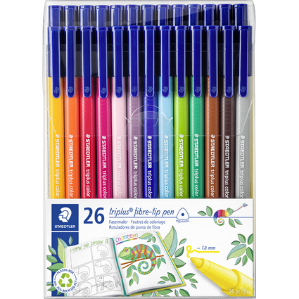 STAEDTLER Feutre de coloriage triplus, tui de 26