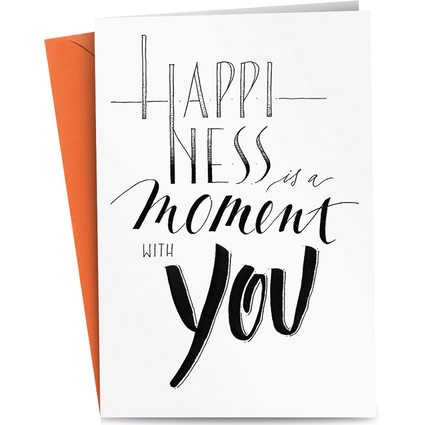 RMERTURM Carte de voeux "HAPPINESS is a moment with YOU"
