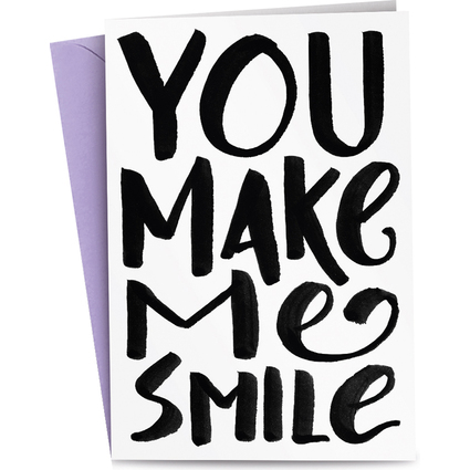 RMERTURM Carte de voeux "YOU make me SMILE"