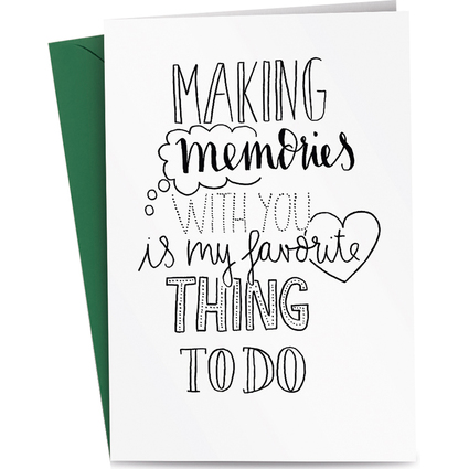 RMERTURM Carte de voeux "Making memories with you is my..."
