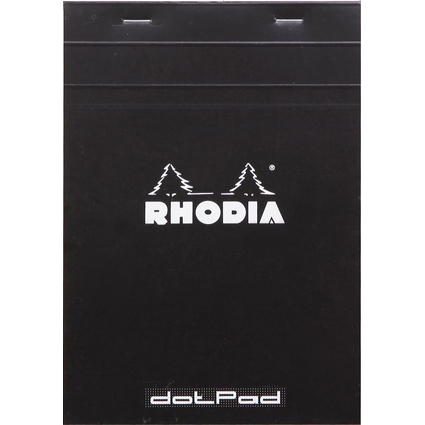 RHODIA Bloc-notes agraf "dotPad", A5, pointill, noir
