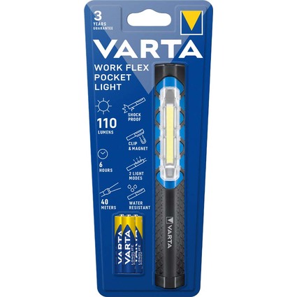 VARTA Lampe de travail "Work Flex Pocket Light", 3 AAA