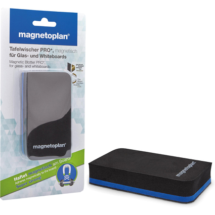 magnetoplan Brosse  tableau PRO+, magntique, noir/bleu