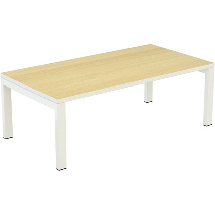 PAPERFLOW Table basse easyDesk, rectangulaire, htre / blanc