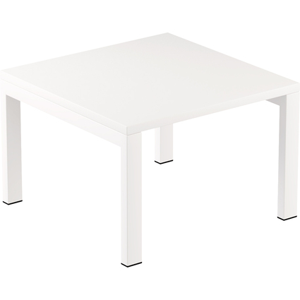 PAPERFLOW Table basse easyDesk, carr, blanc / blanc