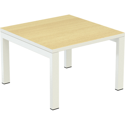 PAPERFLOW Table basse easyDesk, carr, htre / blanc