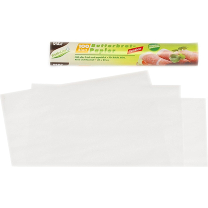 PAPSTAR Papier pour sandwich, (L)250 x (L)300 mm, blanc