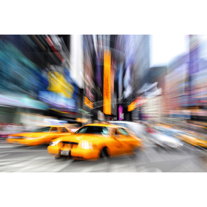 PAPERFLOW Poster mural "Manhattan Taxi", en plexiglas