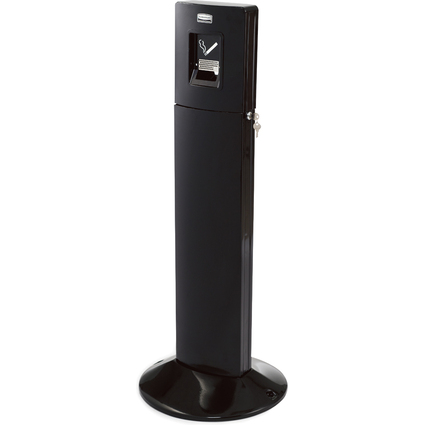 Rubbermaid Cendrier Metropolitain Smokers' Station, noir