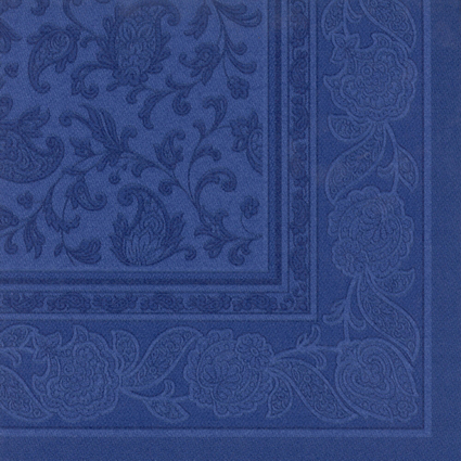 PAPSTAR Serviette "ROYAL Collection Ornaments", bleu fonc