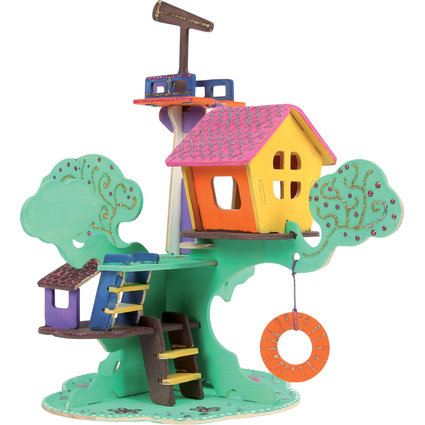 Marabu KiDS Puzzle 3D "Cabane dans l'arbre", 37 pices