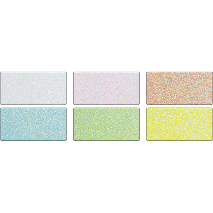 folia Bloc de carton  paillettes "Pastel", 170 x 245 mm