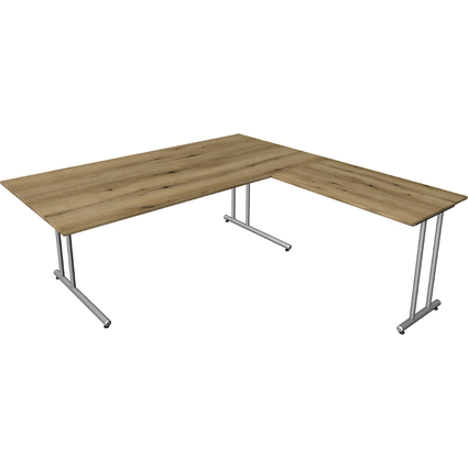 kerkmann Bureau Start Up avec extension, (L)2.000 mm, chne