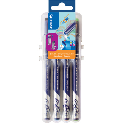 PILOT Stylo feutre Fineliner FRIXION EVOLUTIVE SET, tui 4