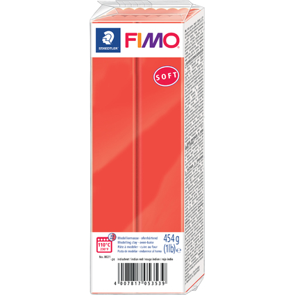 FIMO SOFT Pte  modeler,  cuire, 454 g, rouge Nol