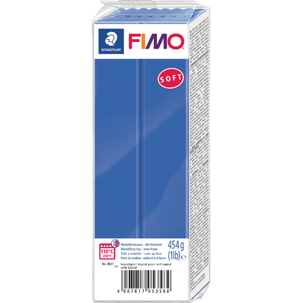 FIMO SOFT Pte  modeler,  cuire, bleu brillant