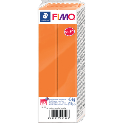 FIMO SOFT Pte  modeler,  cuire, mandarine