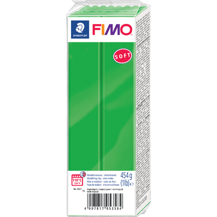 FIMO SOFT Pte  modeler,  cuire, vert tropique