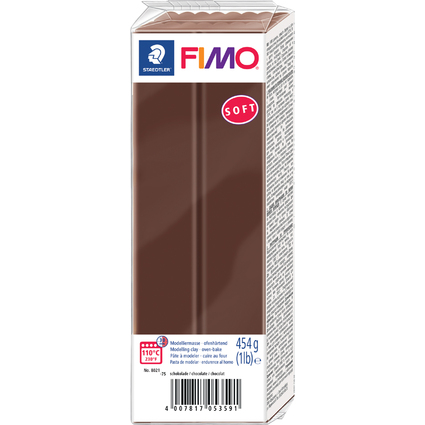 FIMO SOFT Pte  modeler,  cuire, chocolat