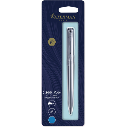 WATERMAN Stylo  bille rtractable Graduate Chrome