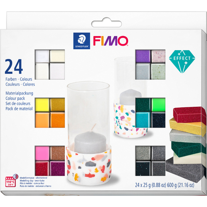 FIMO EFFECT Pte  modeler, kit de 24