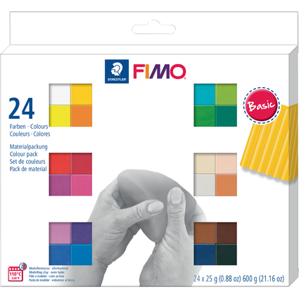 FIMO SOFT Pte  modeler "Basic", kit de 24