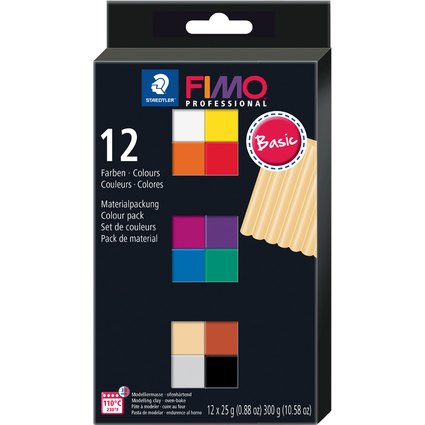FIMO PROFESSIONAL Kit de pte  modeler, kit de 12