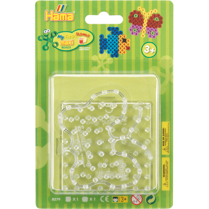 Hama Plaque pour perles "Carr, papillon", sous blister