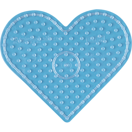 Hama Plaque pour perles  repasser "Coeur", transparent