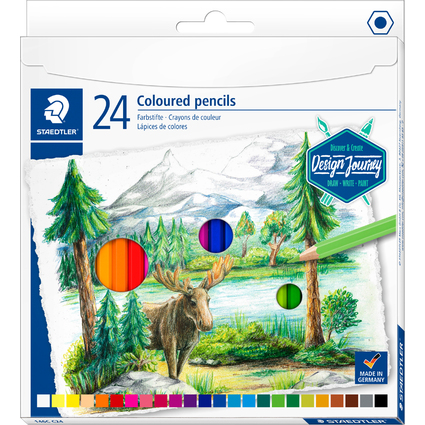 STAEDTLER Crayon couleur Design Journey, tui carton de 24