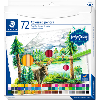 STAEDTLER Crayon couleur Design Journey, tui carton de 72