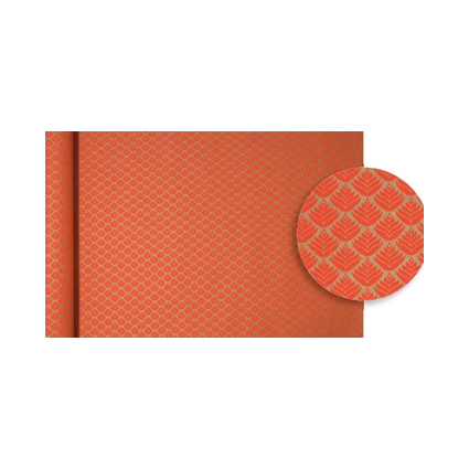 Clairefontaine Papier cadeau "Tiny Rolls fleurs rouges"