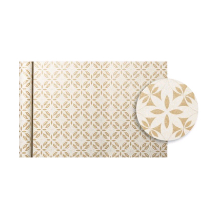 Clairefontaine Papier cadeau "Tiny Rolls fleurs blanches"