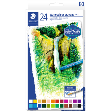 STAEDTLER Craie aquarellable Design Journey, tui carton 24