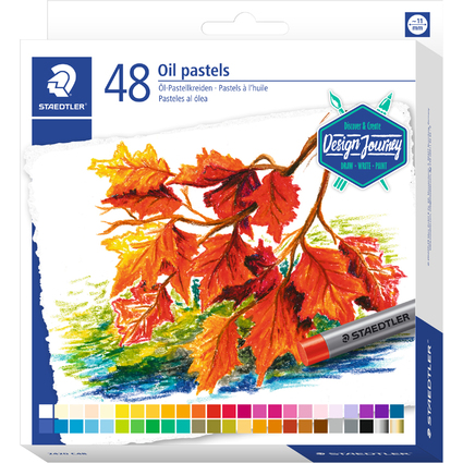 STAEDTLER Pastel  l'huile Design Journey, tui carton de 48