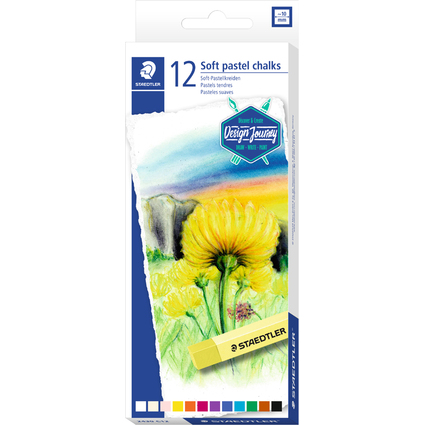 STAEDTLER Pastel tendre Design Journey, tui en carton de 12