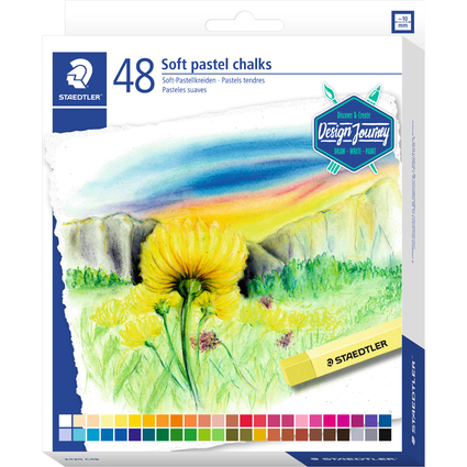 STAEDTLER Pastel tendre Design Journey, tui en carton de 48