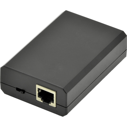 DIGITUS Rpartiteur PoE+ Gigabit, RJ45 - RJ45, 24W, noir