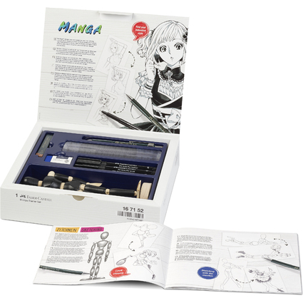 FABER-CASTELL Feutre PITT artist pen, kit de dmarrage Manga